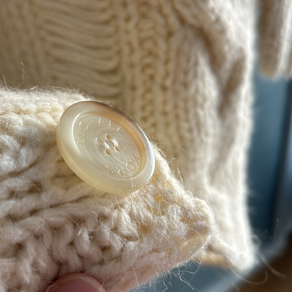 Michael by Michael Kors cream chunky knit cardigan - Picture 3 of 6